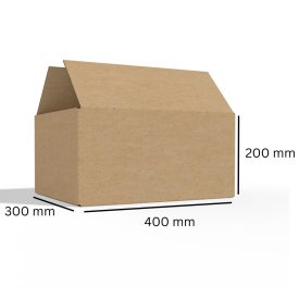 Kartondoboz 400x300x200 - 3 rétegű